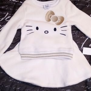 Hello Kitty 2pc Ivory Top/Lining Skirt Size 4